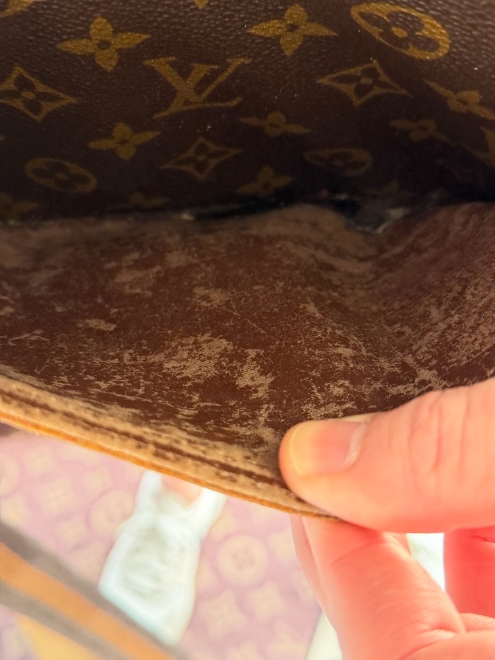 Louis Vuitton Tan Jeune Textured Leather bag - Picture 13 of 13